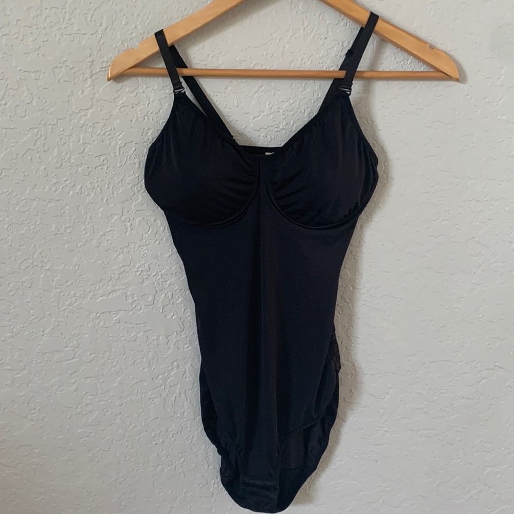 Rhonda Shear NEW Sz Med Bodysuit Black